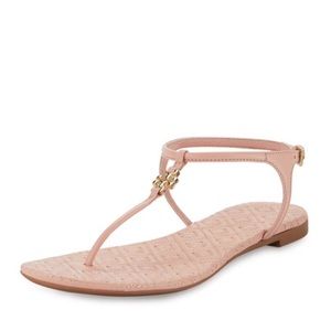 New! Tory Burch Marion T Strap Sandal (Pink) 11